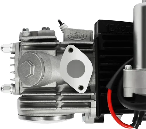 Miniatura 3 de motor de 125 cc de 4 tiempos, arranque eléctrico semiautomático con reversa, motor de 3 velocidades de cilindro único con enfriamiento por aire, kit