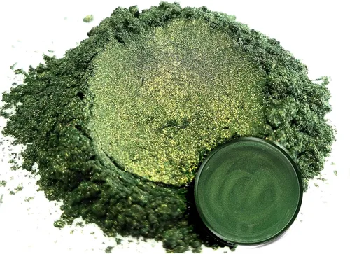 Miniatura 2 de Pigmentos Eye Candy Pigments Premium Green Mica Powder – Bonsai Green (0.88 oz) – para epoxi, resina, jabón, pintura, carpintería, vertido acrílico