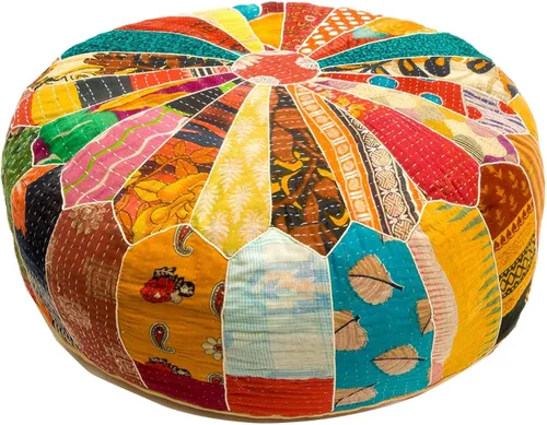 Miniatura 10 de Mandala Life ART Funda de cojín para el suelo bohemia – Decoración de lujo para habitación artesanal, funda de puf para meditación, yoga y área