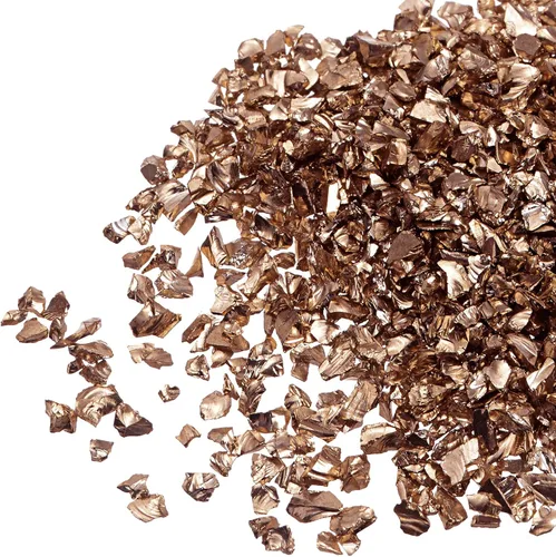 uxcell Chips de vidrio triturado de 0.78 oz (20 g), vidrio metálico irregular con purpurina gruesa de 0.78 a 0.118 pulgadas para manualidades,