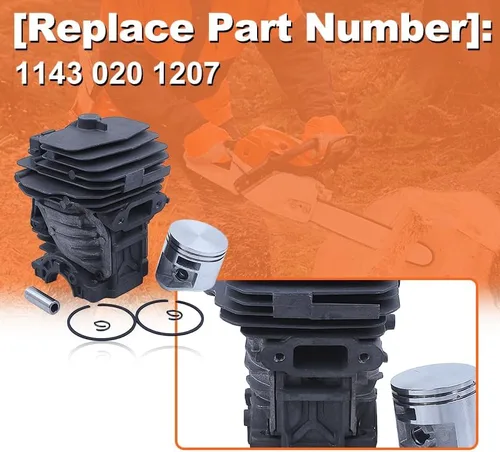 Miniatura 3 de 1143 020 1207, kit de cilindro de 1.732 in, para Stihl MS251 para pieza de motosierra