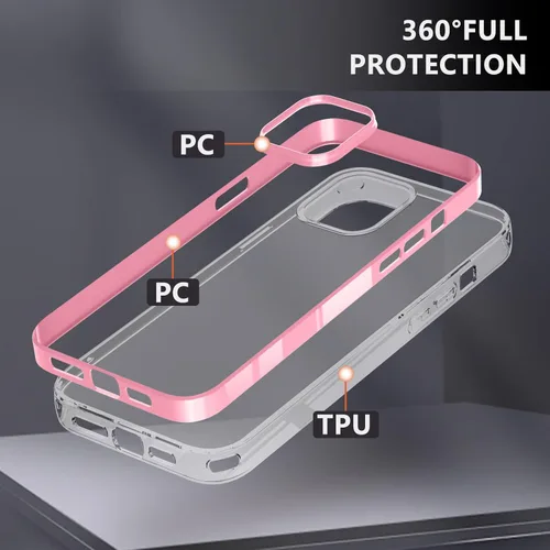 Miniatura 4 de Funda protectora transparente para iPhone 11, funda protectora de esquina reforzada antiarañazos, policarbonato duro + carcasa de TPU suave 3 en 1