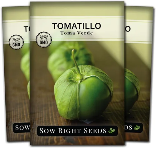 Miniatura 8 de Sow Right Seeds - Semillas de tomatillo Toma Verde para plantar - Paquete de reliquia sin OMG con instrucciones para plantar un huerto casero