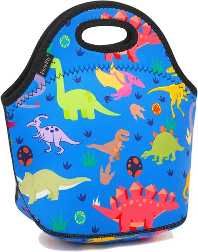 Miniatura 11 de FlowFly Lonchera de neopreno para niños, bolsa suave aislada, mini bolsa térmica para comidas, kit para niños, niñas, hombres, mujeres, escuela