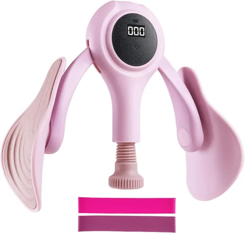 CYFIE Thigh Master - Entrenador de cadera y muslo, Kegel para fortalecedor interior de muslos y caderas, 35 libras con bandas de resistencia de 50