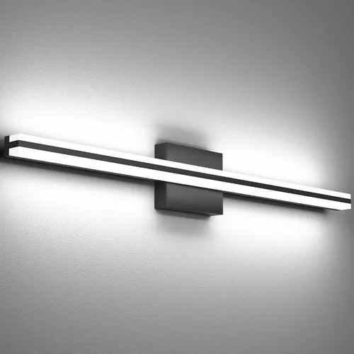 Miniatura 29 de SOLFART Luces de tocador de baño sobre espejo 14W 60 cm Luz de baño moderna negra 6000K ND