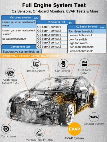 Miniatura 9 de MOTOPOWER MP69040 Lector de código OBD2 para coche, herramienta de escaneo de diagnóstico de fallo del motor, negro