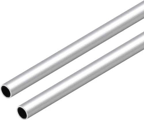 Miniatura 6 de Tubo redondo de aluminio 6063, 0.63 pulgadas de diámetro exterior de 0.039 in de grosor de pared de 11.811 in de longitud, tubo recto de metal sin