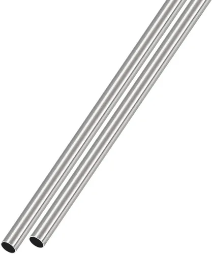 METALLIXITY Tubo de acero inoxidable 304 (0.126 in de diámetro exterior x 0.008 in de pared T x 11.811 in de largo), 2 piezas, tubo recto - para