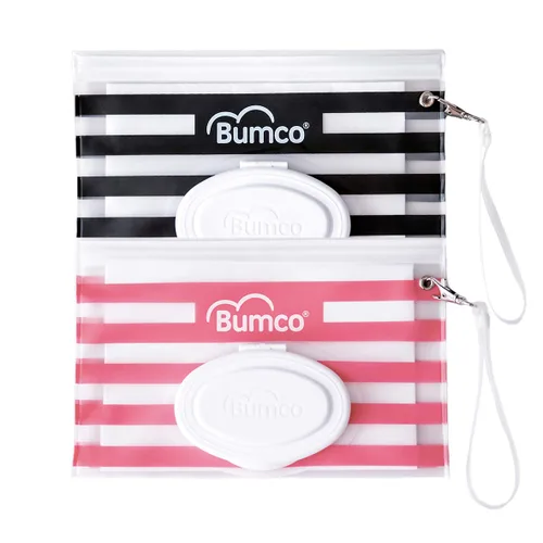 Miniatura 10 de BUMCO Dispensador de toallitas hermético, se mantiene húmedo, bolsa recargable reutilizable, organizador de bolsa de pañales para viajes, embrague
