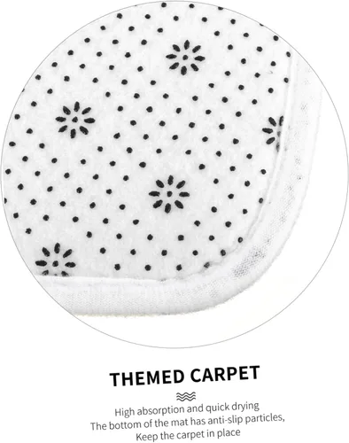 Miniatura 7 de Tapete de bienvenida absorbente de agua, antideslizante, para baño, cocina, pasillo, material suave para uso doméstico, 1 unidad