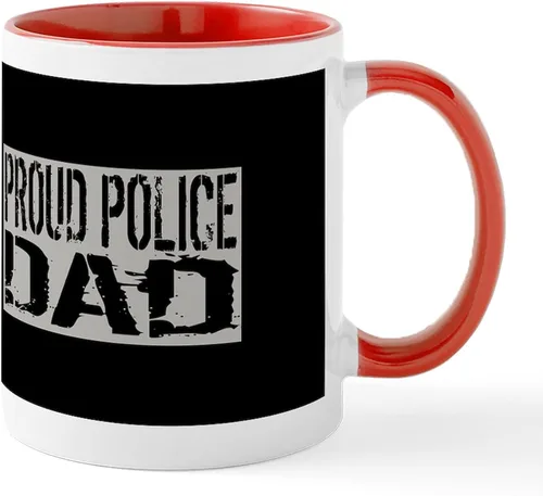 Miniatura 19 de CafePress Taza de café de cerámica de 11 oz (11.0 fl oz) de Police Mom