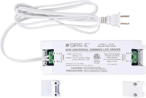 Miniatura 5 de SIRS-E StripFlexLED - Tira de luces LED blancas, 12 V, 60 LEDs/m, 2700 K, blanco cálido, 16.4 pies (16.4 ft), certificación UL, fabricada en Estados