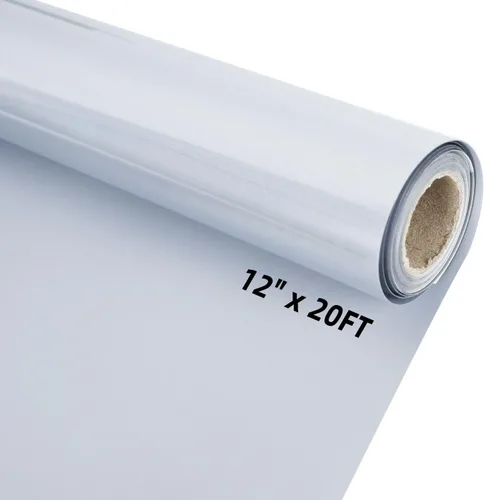 Miniatura 33 de guangyintong Rollos de vinilo de transferencia de calor de soplo negro, vinilo 3D de 12 pulgadas x 20 pies para planchar, para camisetas, vinilo HTV