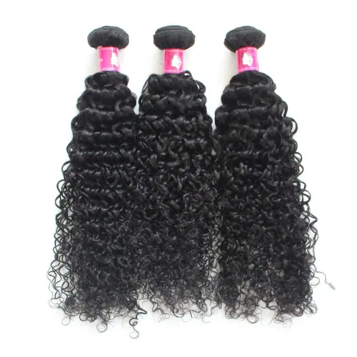 Miniatura 10 de 7A virgen brasileño paquetes de cabello humano ondulado #1B negro natural 10.58 oz/lote 8 pulgadas corto sin procesar Remy cabello humano teje