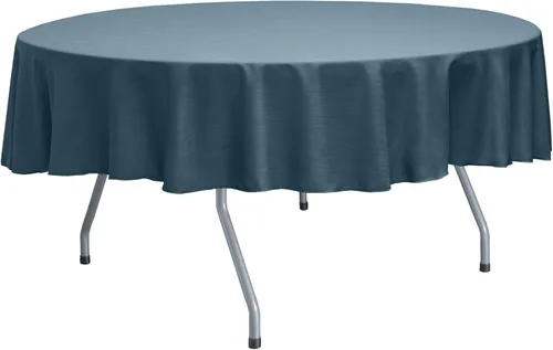 Miniatura 30 de ULTIMATE TEXTILE Mantel redondo reversible Shantung Satin Majestic de 72 pulgadas, color verde salvia