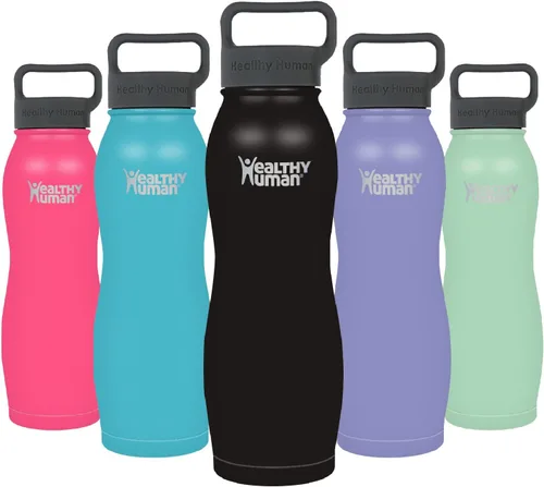 Miniatura 8 de Healthy Human Botella de Agua de Acero Inoxidable Termo de Agua con Doble Pared y Aislamiento al Vacío para Adultos Botellas de Viaje Ecológicas