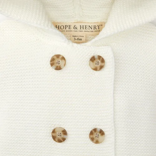 Miniatura 2 de Hope & Henry Layette - Suéter con capucha de manga larga para bebé