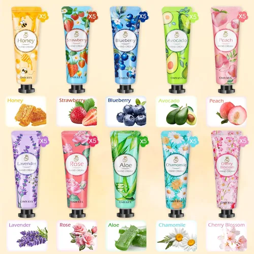 Miniatura 2 de Paquete de 50 unidades de crema de manos para mujeres, mini loción de manos a granel, regalos de agradecimiento para profesores, crema de manos