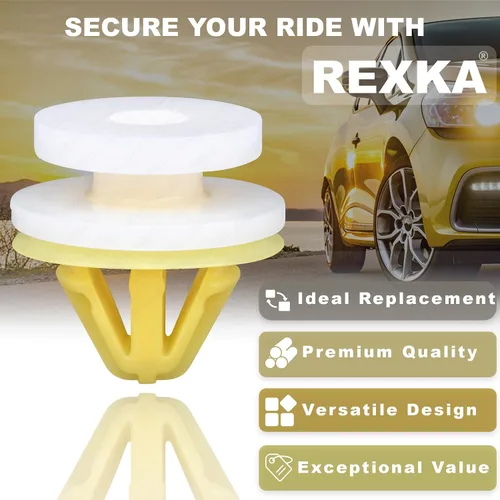 Miniatura 3 de Rexka 10 clips de moldeo para llanta DYC101420 compatibles con Land Rover Freelander Ranger Rover LR3 LR4