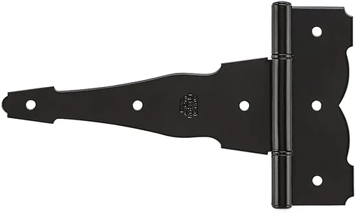 Miniatura 6 de National Hardware N109-042 SPB841 - Bisagra ornamental en T de 6 pulgadas, bisagras de puerta de acero laminado en caliente negras con protección