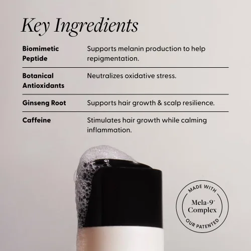 Miniatura 5 de Arey Champú de lavado para mujeres y hombres Retrasar + reducir los signos del envejecimiento de las canas y promover hebras más saludables