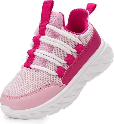 Miniatura 11 de YESKIS Tenis deportivos para niños y niñas, tenis para correr, ligeros, transpirables, de malla, para caminar