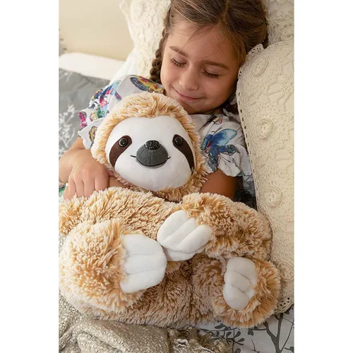 Miniatura 2 de Animal de peluche realista de perezoso – Piel tierna, abrazable y sedosa, lindo perezoso marrón de tres dedos para regalo de cumpleaños de novia
