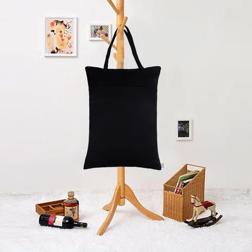 Miniatura 8 de ALVABABY Paquete de 2 pañales grandes para colgar en seco y húmedo, impermeables, con bolsillos dobles con cremallera, 25 x 18 pulgadas