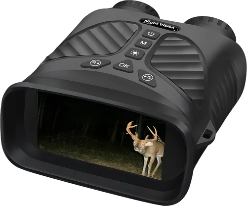 Binocular digital con visión nocturna y grabación de video 2.K UDH potentes prismáticos para adultos, caza, observación de aves, juegos de fútbol,