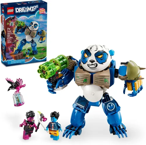 LEGO DREAMZzz Logan El Panda Poderoso, juguete de animal con 2 minifiguras incluidas, juego de animales reconstruible, regalo creativo para niños a