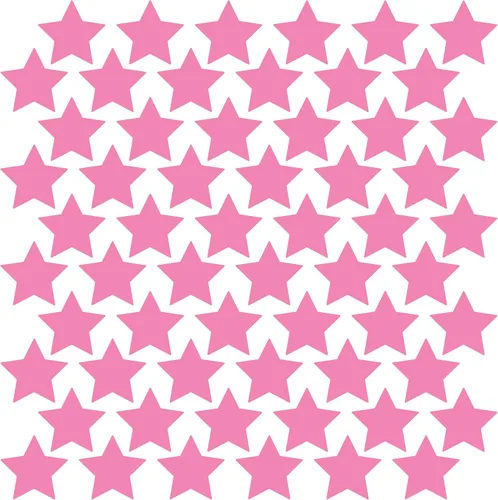 Miniatura 10 de LiteMark Durable Stars, calcomanía roja brillante de 5.5 pulgadas, uso en hormigón liso, azulejos, vidrio, paquete de 8 estrellas Rojo