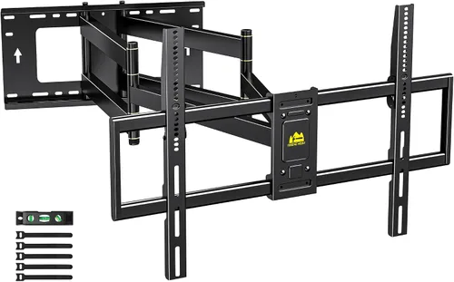Miniatura 12 de FORGING MOUNT Montura de pared para TV de brazo largo para esquinas para televisores de 32 a 75 pulgadas, soporte de TV articulado de movimiento