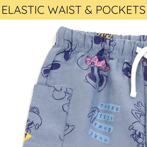 Miniatura 34 de Disney Minnie Mouse - Conjunto de camiseta floral arcoíris y pantalones cortos de cambray, tallas de bebé a niño grande (12 meses - 14-16)