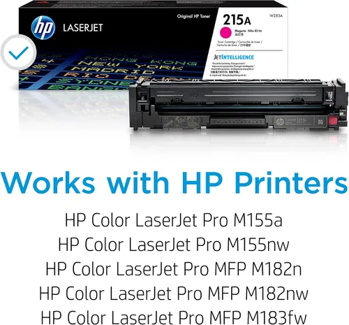 Miniatura 2 de HP Impresoras de cartuchos de tóner magenta 215A Funciona con la serie de impresoras: Color LaserJet Pro M155, Color LaserJet Pro MFP M182, M183