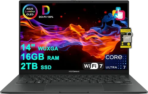 Miniatura 10 de ASUS Zenbook 14 Creator Laptop de 14 pulgadas WUXGA Lumina OLED Touch (500nits HDR, 100% DCI-P3) Intel 16-core Ultra 7 255H (hasta 13 Tops) 16 GB