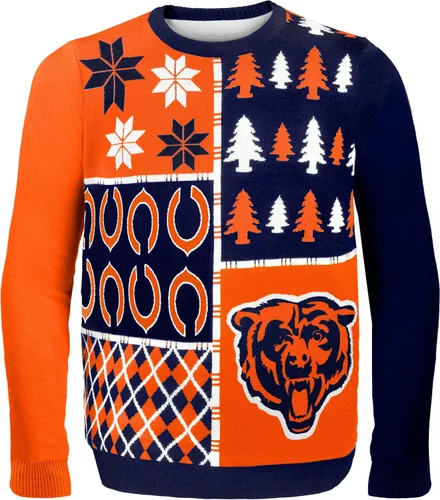Miniatura 13 de FOCO NFL Unisex-Adult NFL Busy Block Ugly Sweater Bloque ocupado