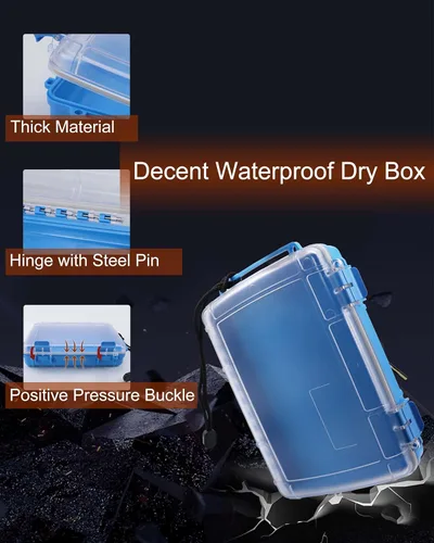 Miniatura 6 de Caja seca impermeable Caja de almacenamiento hermética Caja de secado impermeable para kayak y barco Contenedores impermeables Caja
