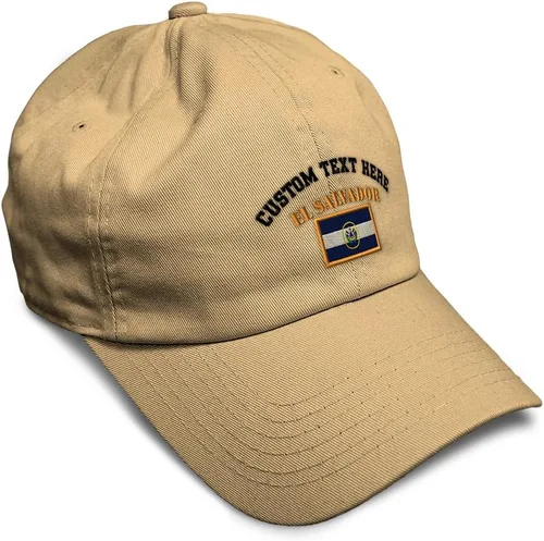 Miniatura 14 de Speedy Pros Sombrero de béisbol suave bordado papá sombrero El Salvador bandera bordado hombres y señoras gorra de béisbol algodón