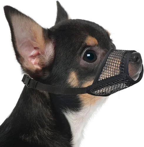 Mayerzon Bozal para Perro, Bozales de Malla Suave para Perros Pequeños, Medianos y Grandes Chihuahua Poodle Husky Labrador Retriever, Protector