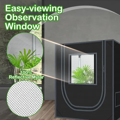 Miniatura 4 de Tienda de cultivo de 18 x 30 x 36 pulgadas para plantas de interior 600D Mylar hidropónico de alta reflexión para plantas, frutas, flores, cultivo