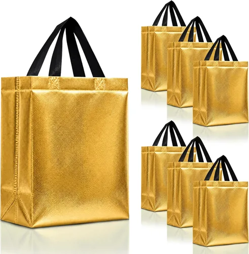 Miniatura 8 de Nush Nush Bolsas de regalo de color azul aguamarina de gran tamaño – Juego de 30 bolsas de regalo azul claro brillante con asas a granel – Bolsa