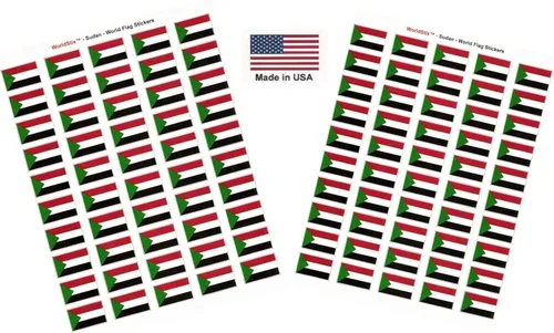 Miniatura 259 de 100 calcomanías de la bandera de Alaska; 1.5" x 1" hechas en Estados Unidos, calcomanías autoadhesivas de la bandera del estado para álbumes