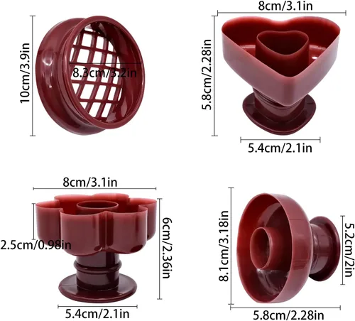 Miniatura 2 de Paquete de 4 moldes para hacer donas, moldes antiadherentes creativos reutilizables para donas, molde de fondant, pastel, pan, postre, molde