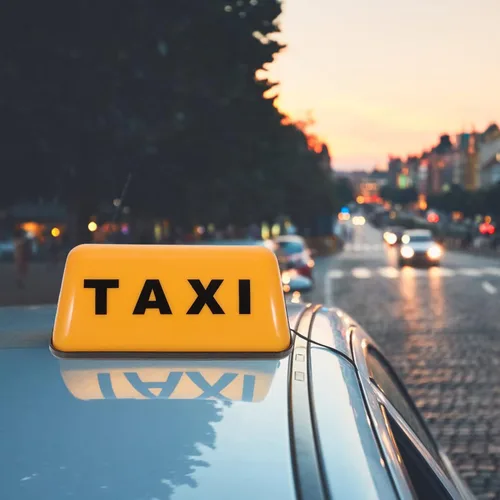 Miniatura 5 de Uonlytech Señal iluminada del techo del taxi de la luz del taxi de la cabina llevó la luz del taxi de la base