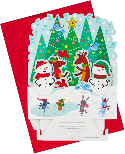 Miniatura 8 de Hallmark Paper Wonder - Tarjeta de Navidad desplegable con luces y música (reproduce rockeando alrededor del árbol de Navidad)