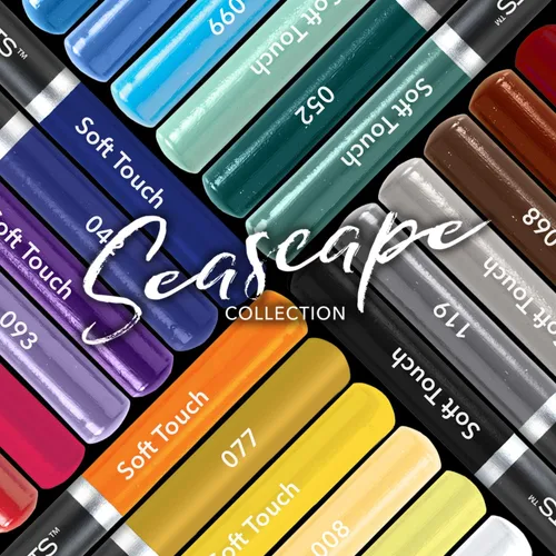 Miniatura 4 de Castle Art Supplies 24 lápices de colores de paisaje marino para artistas adultos Ideal para bocetos, colorear y dibujar con núcleos de calidad