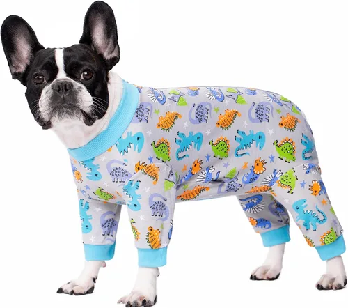Miniatura 17 de Traje de recuperación quirúrgica para perros pequeños, mameluco para cirugía hembras, pijamas para perros pequeños, pijama de manga larga, vendajes