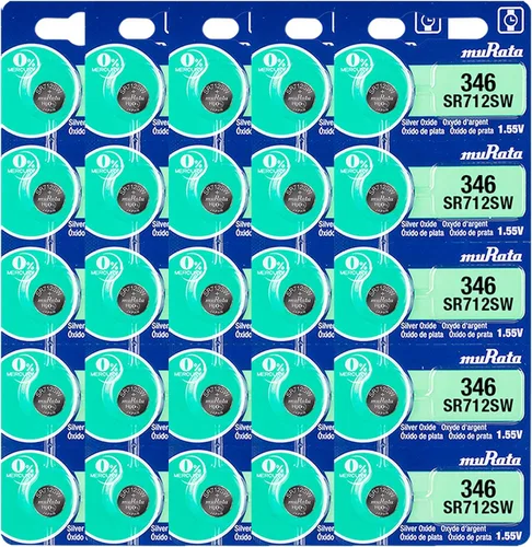 Miniatura 9 de Murata 346 Batería SR712SW 1.55V Celda de botón de reloj de óxido de plata (10 baterías)