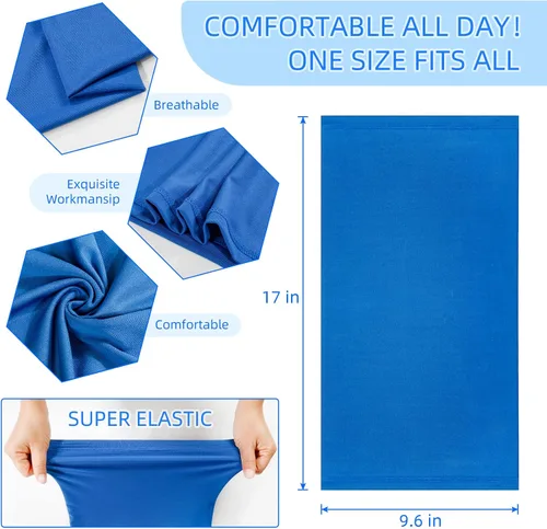 Miniatura 6 de Paquete de 4 polainas para el cuello, bufanda, cubrebocas, bandanas transpirables para exteriores, pasamontañas, para hombres y mujeres
